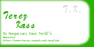 terez kass business card